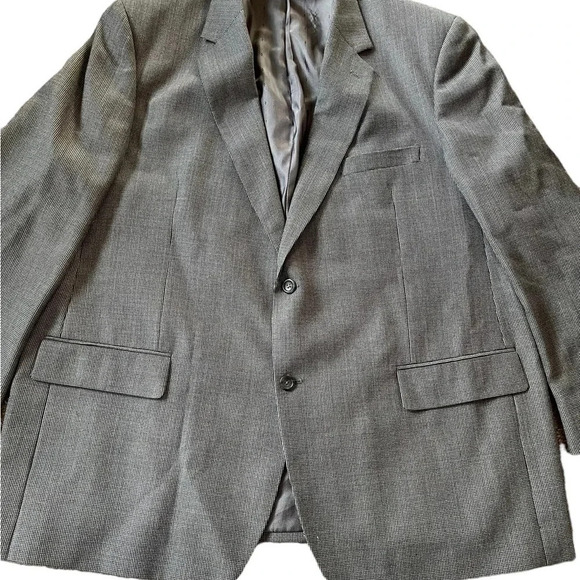 Joseph & Feiss Gold 100% Wool Gray Buttons Blazer Sport Jacket 48R - Picture 3 of 7